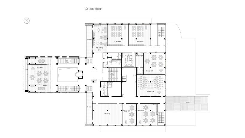 second floor plan