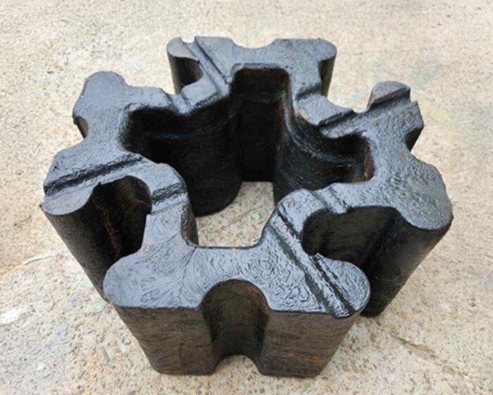 old fishing nets, buoys and other plastic waste return as eco-friendly construction blocks