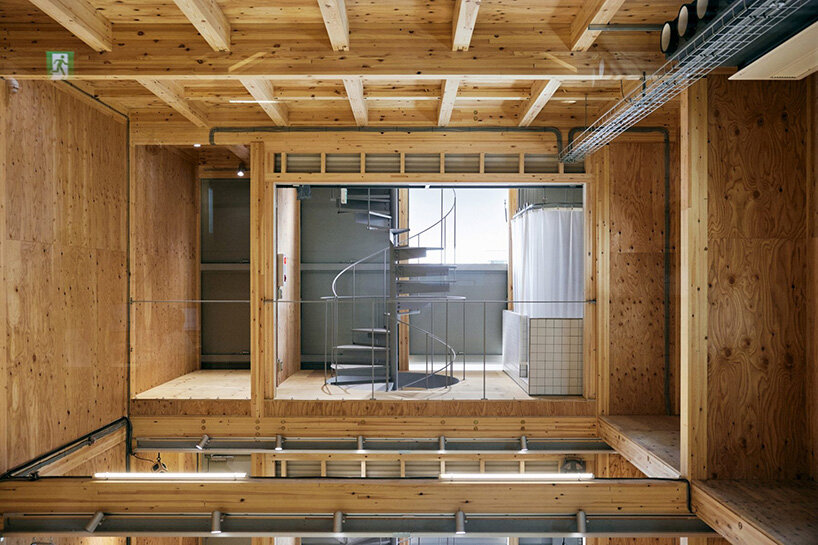 an interior void connects multiple levels