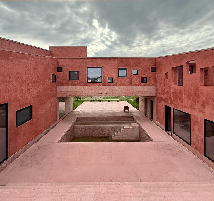 framed apertures turn the exterior walls into viewing devices