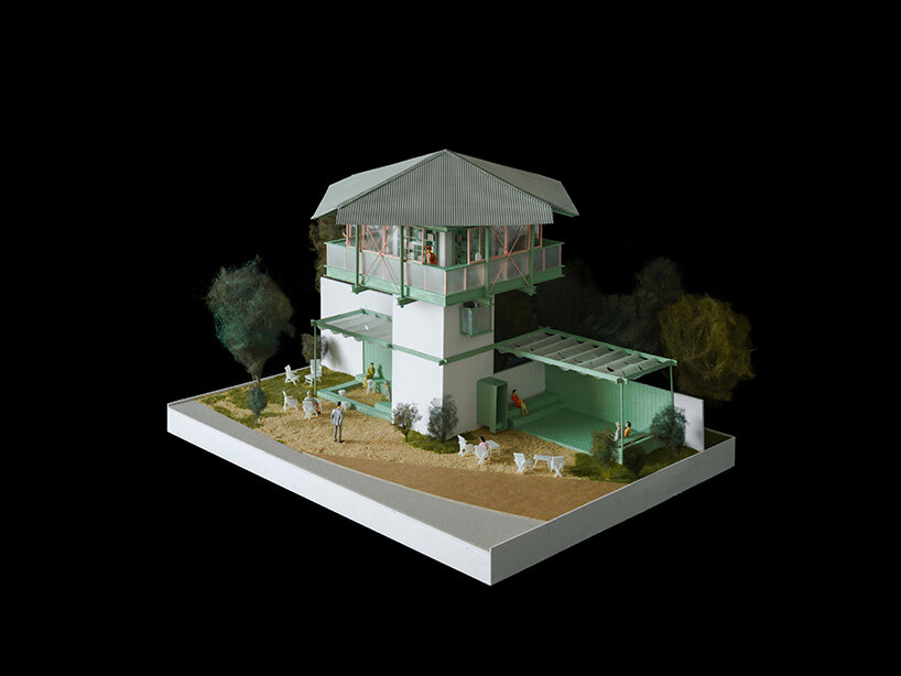 aerial view of handmade model