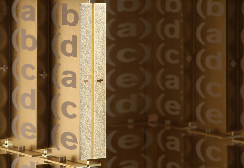 each brass panel represents an individual vote