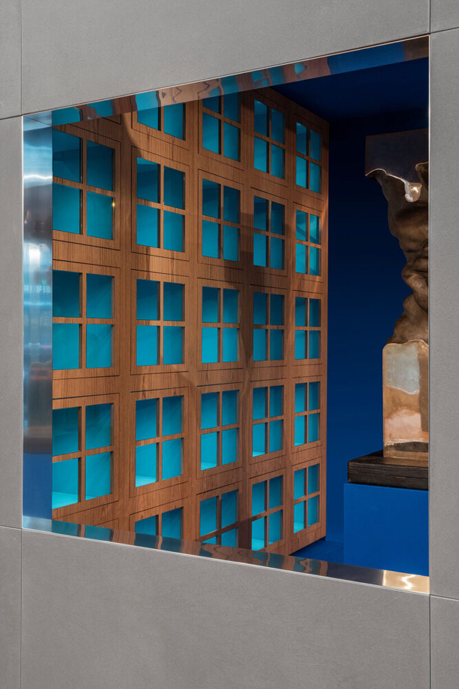 designed by Rossi for UniFor the furnishings condense personal and archetypal memories 