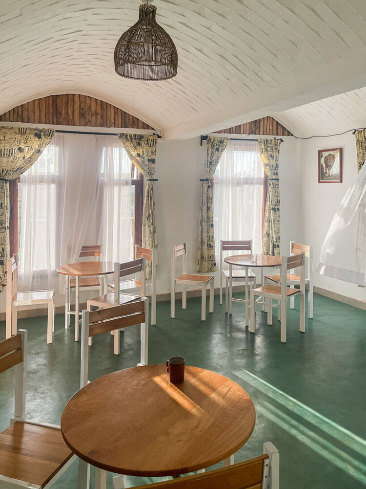 brick tile vaults in the dining block