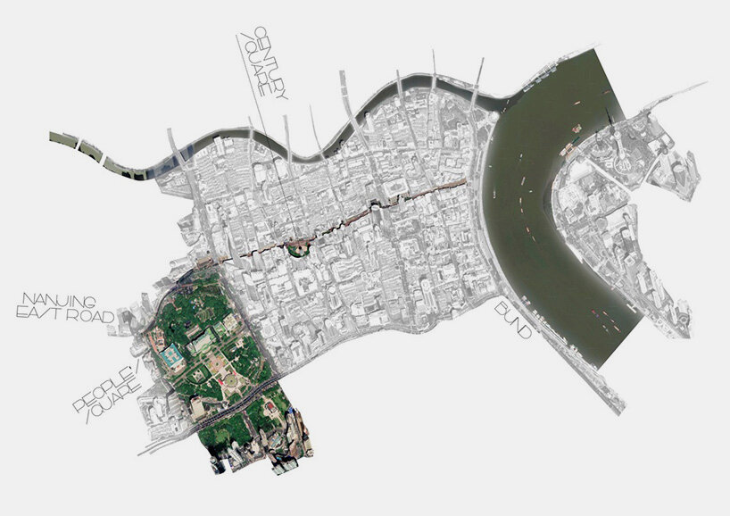 Century Square within Shanghai urban sequence