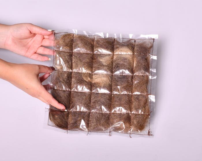 can discarded human hair reconfigure as raw design material?