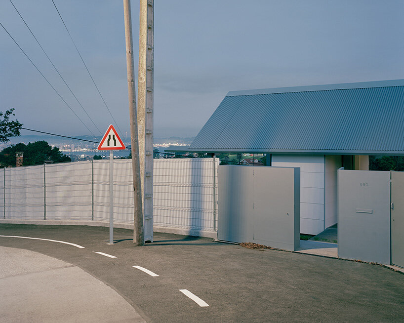 the gabled profile references rural asturian typologies 
