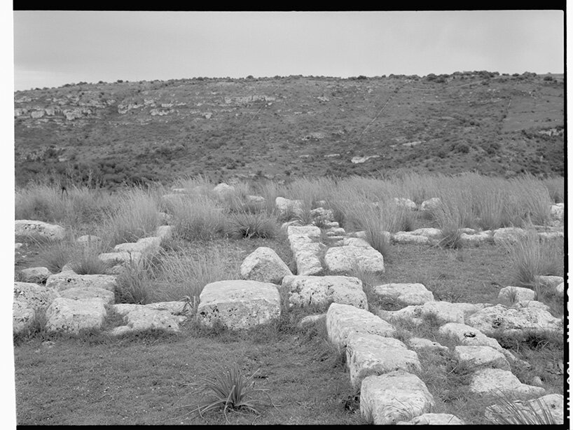 traces of prehistoric stone foundations scattered across the pantalica plateau