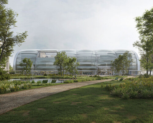 luca poian plans transit history museum in madrid with lightweight, inflatable facade