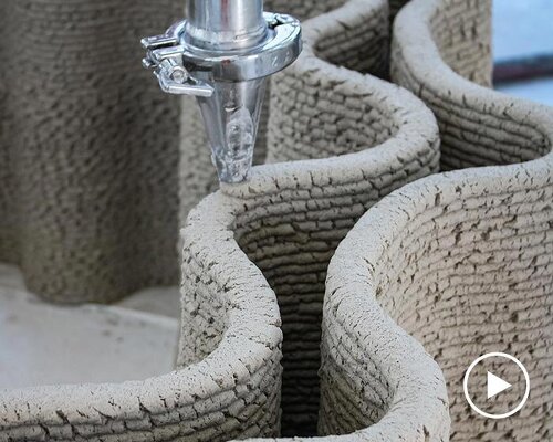 manufactura blends corn and lime composites for robotic 3D printed construction