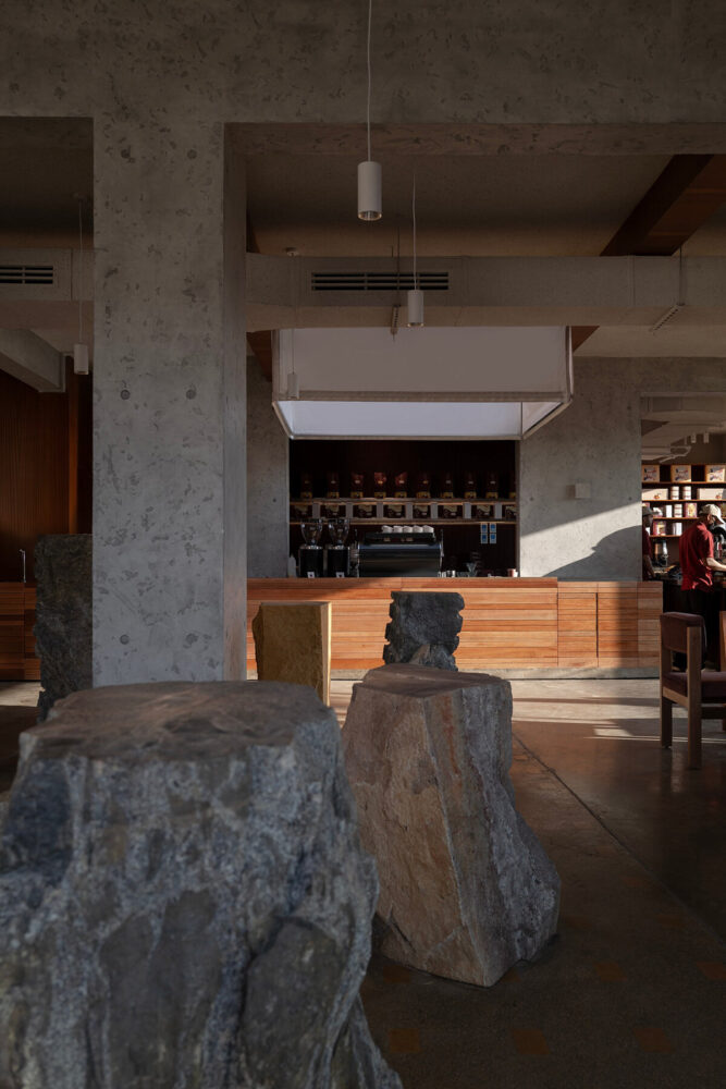 view on the main counter