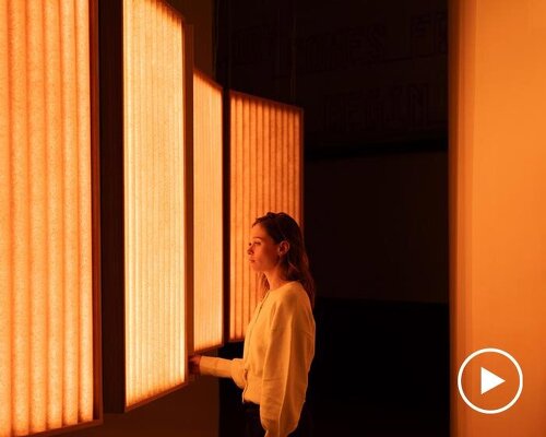 reclaimed corrugated fiberglass panels reform as luminous sculpture by heilig objects