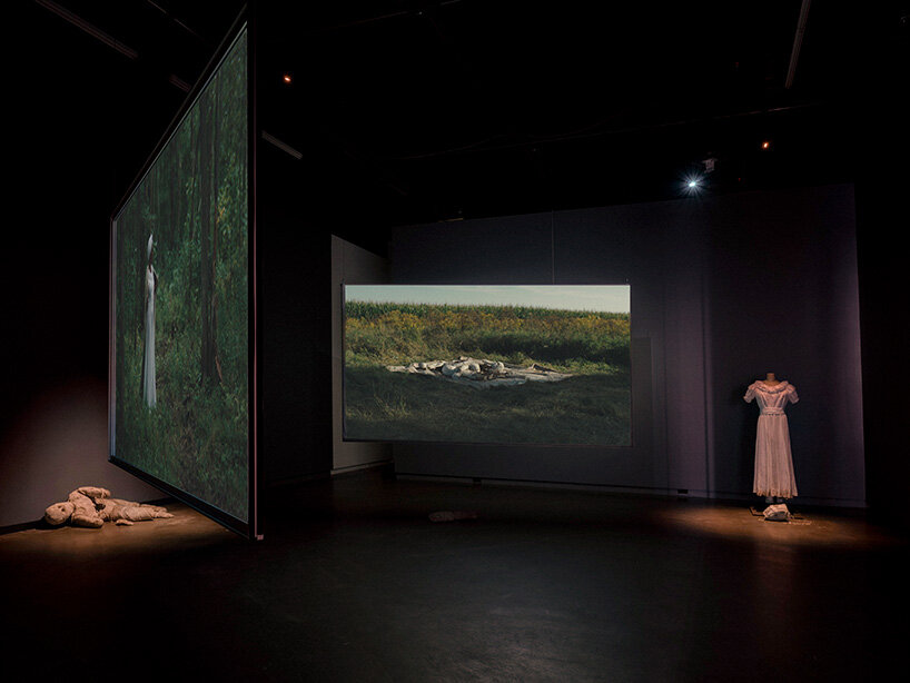 Manuel Mathieu, Pendulum, 2023, video installation. Photo Darren Rigo. Courtesy the artist and Gallery TPW
