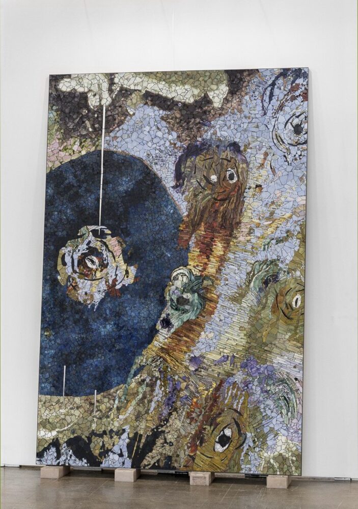 Manuel Mathieu, Satellite 1, 108x62in, 2023