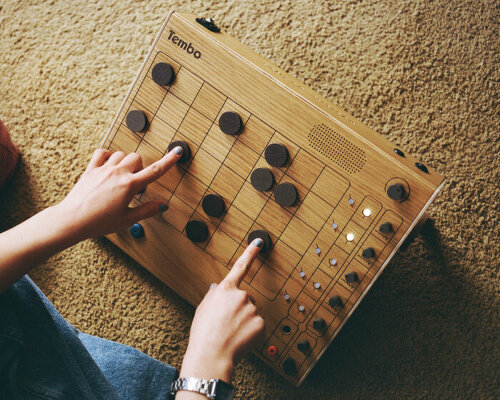 chess-like instrument mixes drum machine, sequencer and sampler in one wooden device