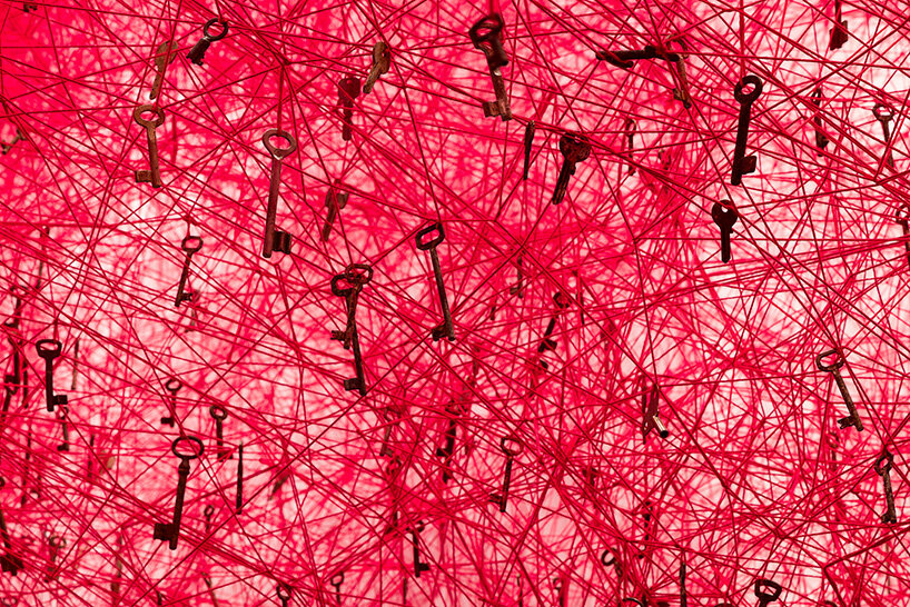 installation view of Chiharu Shiota: Threads of Life. Threads of Life (2026) | image by Mark Blower, courtesy of the Hayward Gallery © DACS, London, 2026 and Chiharu Shiota.