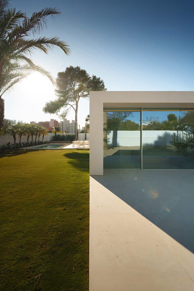 the exterior envelope frames the garden