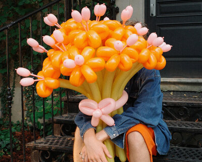 canada’s first balloon florist crafts sculptural flower bouquets from biodegradable latex