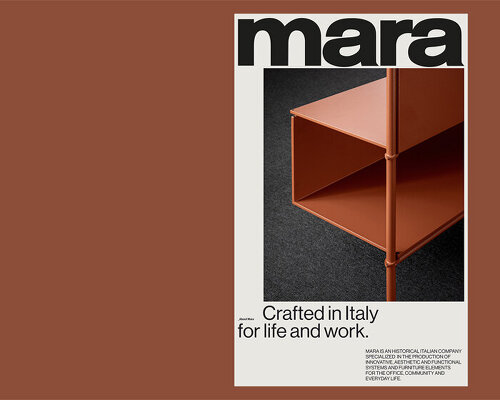 a rich palette of saturated hues meet industrial precision in mara’s renewed digital identity