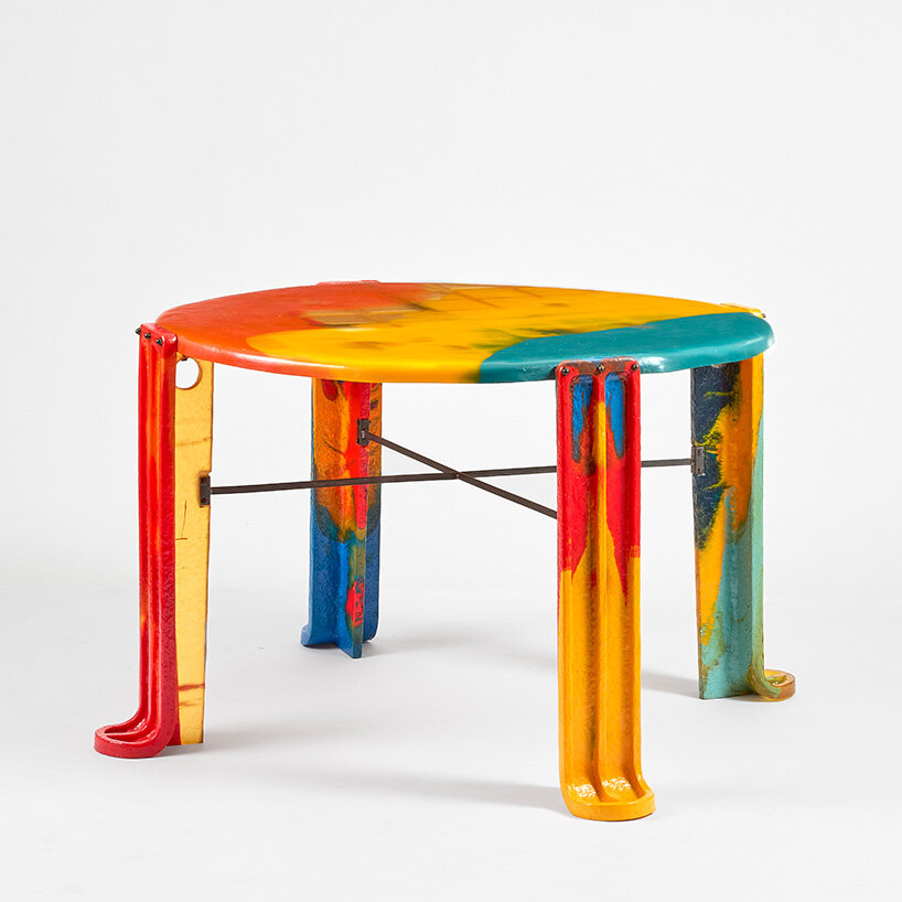 Gaetano Pesce, Waffle table, 1994, from TBWA\CHIAT\DAY headquarters, New York, image © Alexis Narodetzky