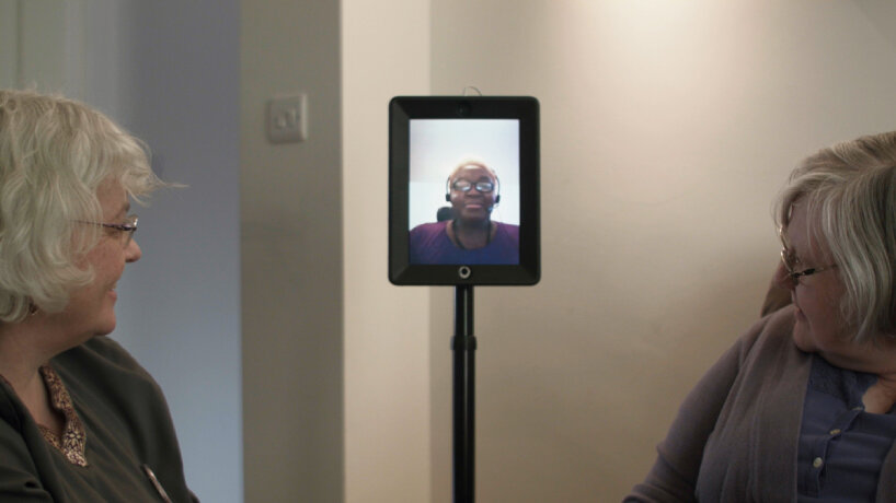 the film portrays a future where technology itself needs human support