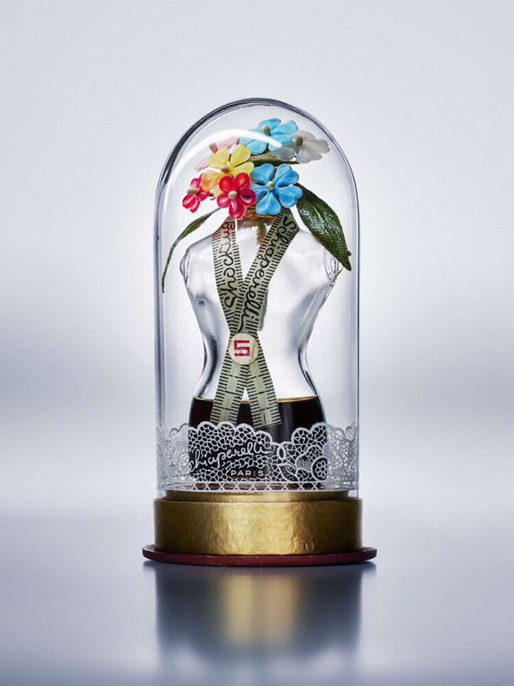Leonor Fini for Schiaparelli, perfume bottle ‘Shocking’, 1937 © 2025 ADAGP, Paris and DACS, London. Photo/ Patrimoine Schiaparelli, Paris. Photograph © Emil Larsson 