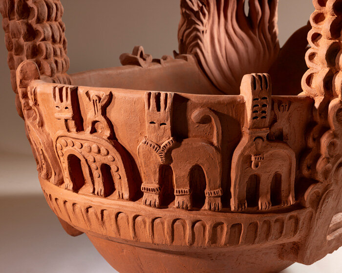 monumental clay bathtubs made entirely by hand form sculptural collection by studio loho