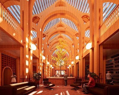 studiolowe’s house of timefulness reuses cambridge church ruin for urban hospice care