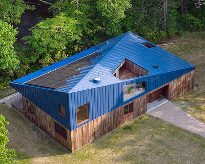 WORKac turns floodplain constraints into model for resilient domestic living in rhode island