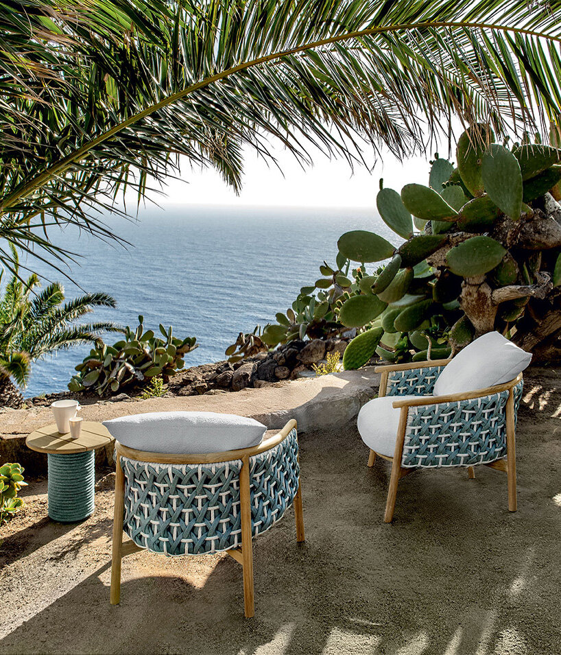 Patio set of armchairs and side table by studio Zanellato/Bortotto