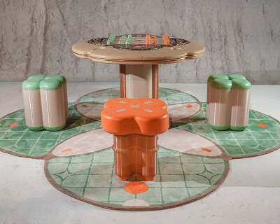 reEDIT turns bamboo and tea waste into a social chess table rooted in hong kong street life