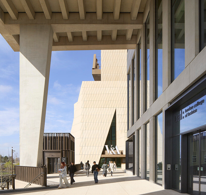 the museum’s base opens toward the public realm