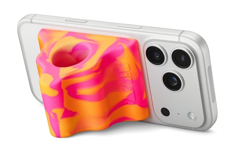 this sculptural iphone grip puts accessibility first by challenging the default smartphone form - 2