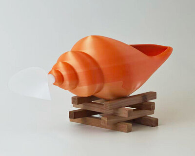 conch-shaped device uses interactive breathing to ease anxiety in kids with sleep apnea