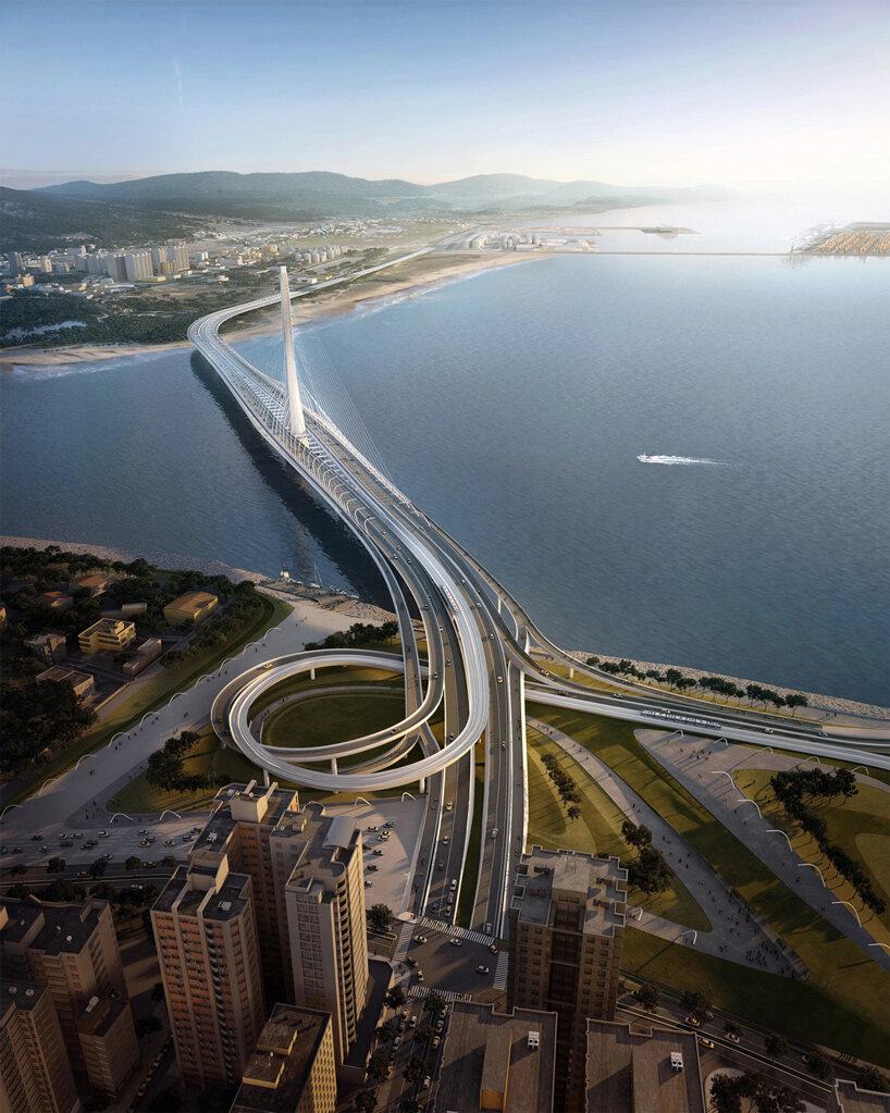 zaha hadid architects completes world's longest single-mast bridge in taiwan - 2