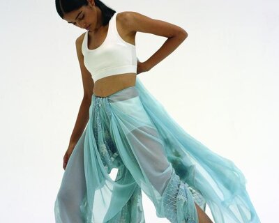 the sari series demonstrates powerful knowledge in gentle drapes