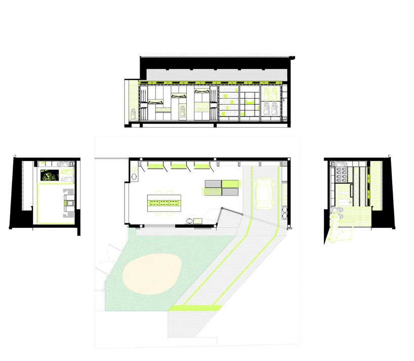 plan and sections