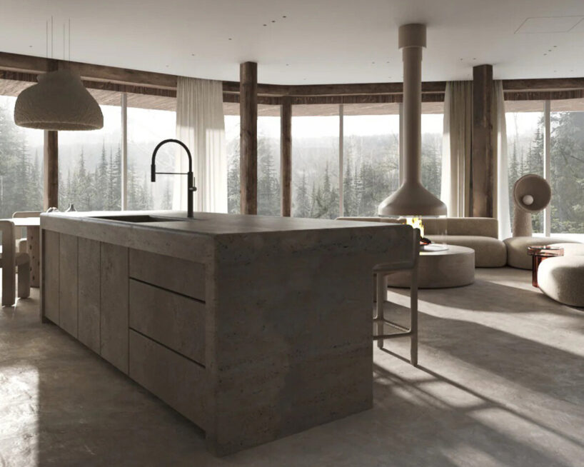Vhory Interior, Yakusha Studio, Carpathian Region, Ukraine, 2022. image courtesy Yakusha Studio