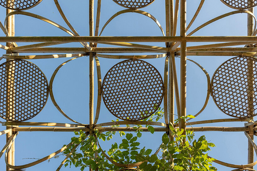 the modular bamboo grid system
