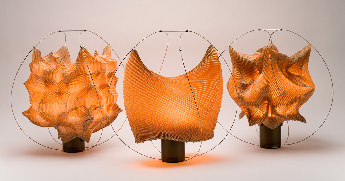 atelier oï and A-POC ABLE ISSEY MIYAKE sculpt lamps from wire and