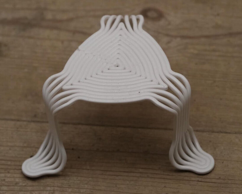 scale prototypes, Bend Stool | image courtesy the artists