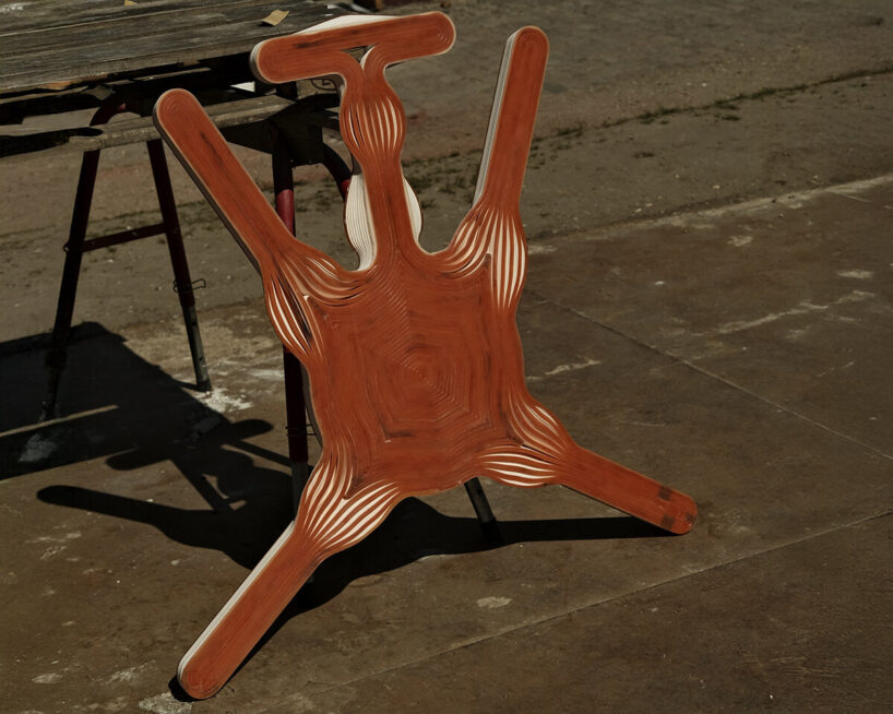 Bend Chair fabrication process | image courtesy the artists