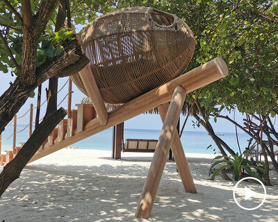 inspired by maldivian seabird’s solitary egg, this installation explores ecological fragility
