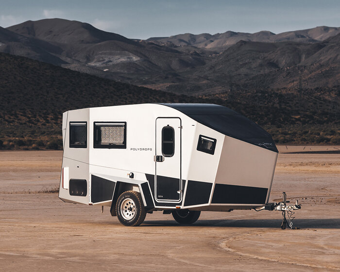 solar-powered off-road trailer by polydrops rethinks mobile living through energy efficiency