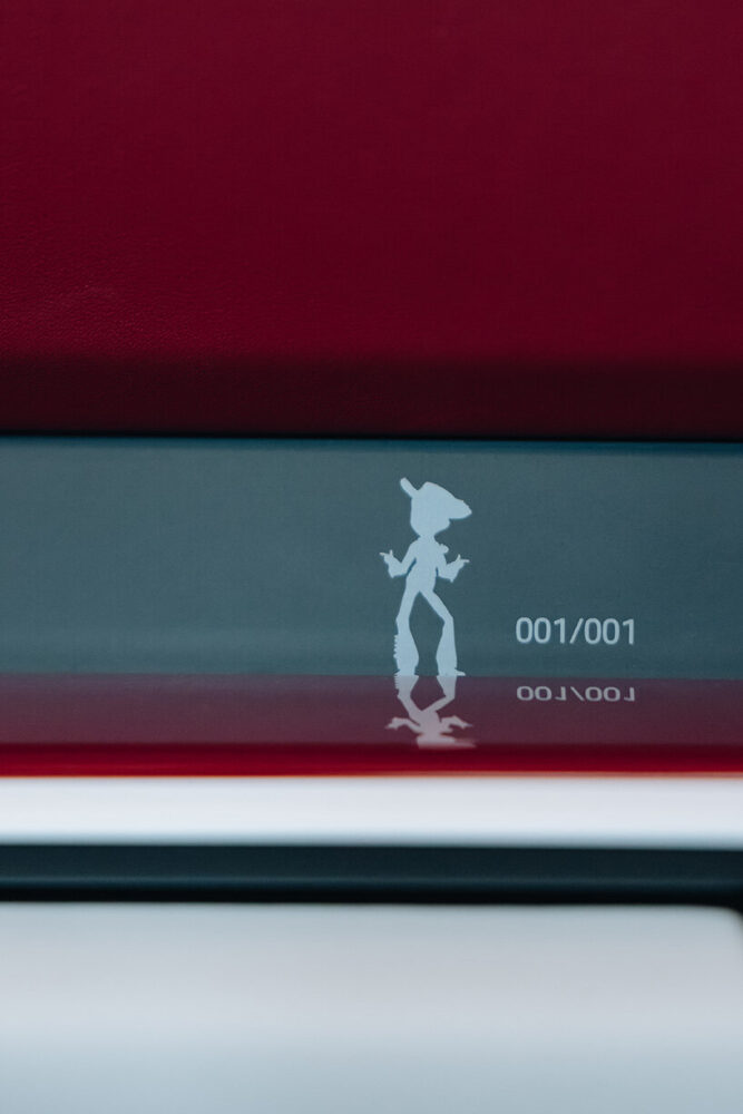 a bespoke Jessie motif and one-of-one marking emphasize the car’s unique status