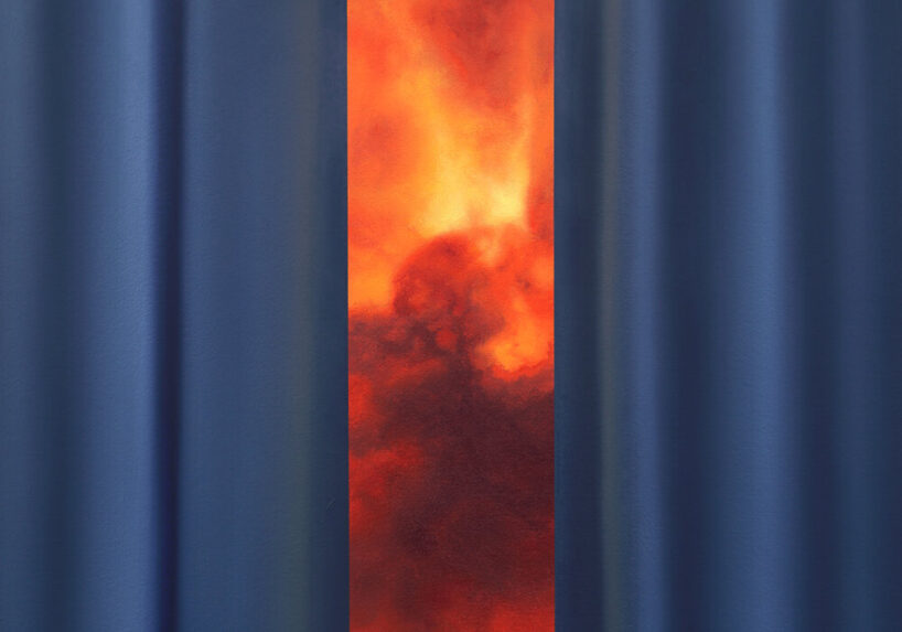 War Cloud and Glowing Blue Curtain, detail