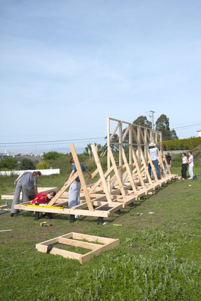 the project was built with first-year architecture students at CESUGA