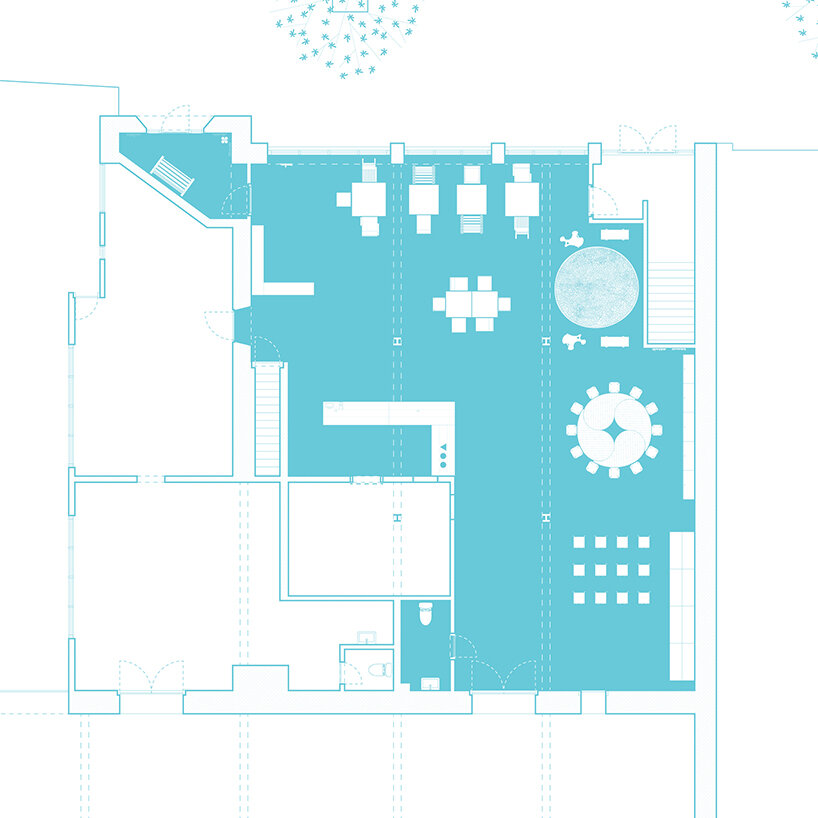 plan drawing of the Hub
