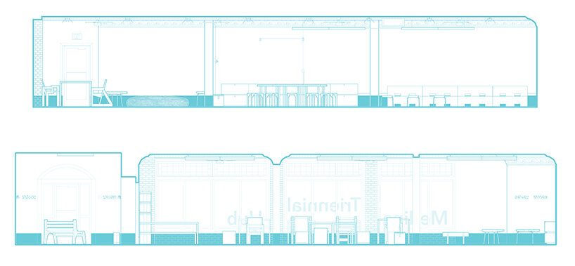 section drawings of the Hub