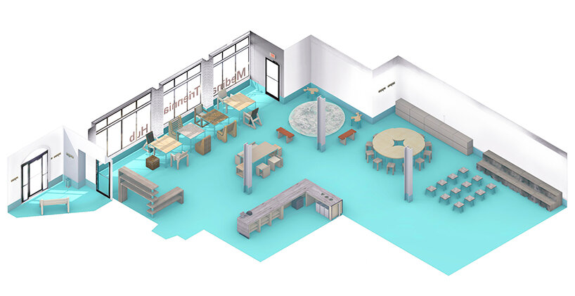 isometric rendered view of the Hub